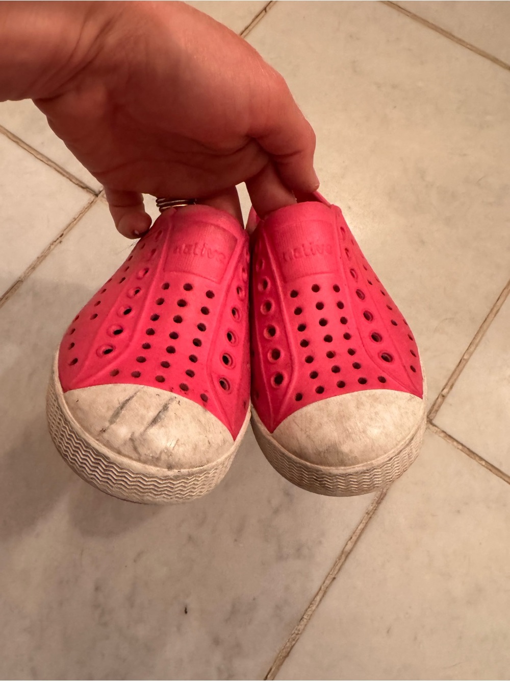 Bright Pink Native Shoes - Picture 5 of 7